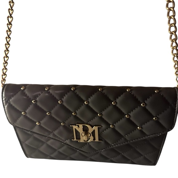 Badgley Mischka Purse Gray and Gold - Picture 5 of 13